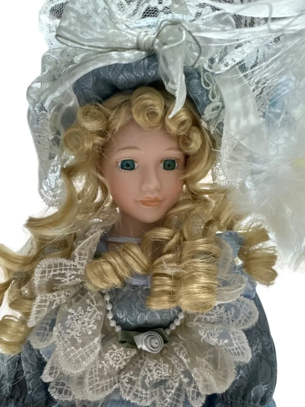 Cathay Collection Barbara Limited Edition Porcelain Dolls Blue Dress